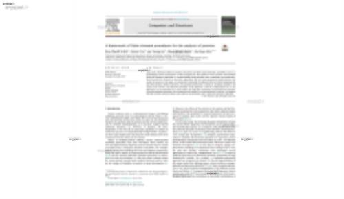 A framework of finite element procedures for the analysis of proteins